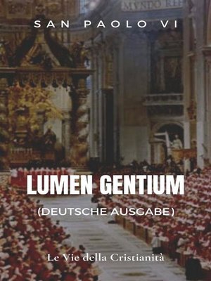 cover image of Lumen gentium  (Deutsche Ausgabe)